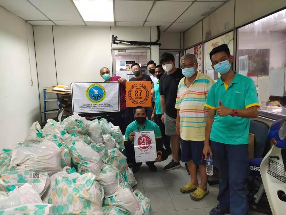 600 food bags for 600 families YSJB 2021 July