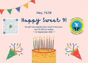 Happy Sweet 9 Birthday YSJB 2021 Sept
