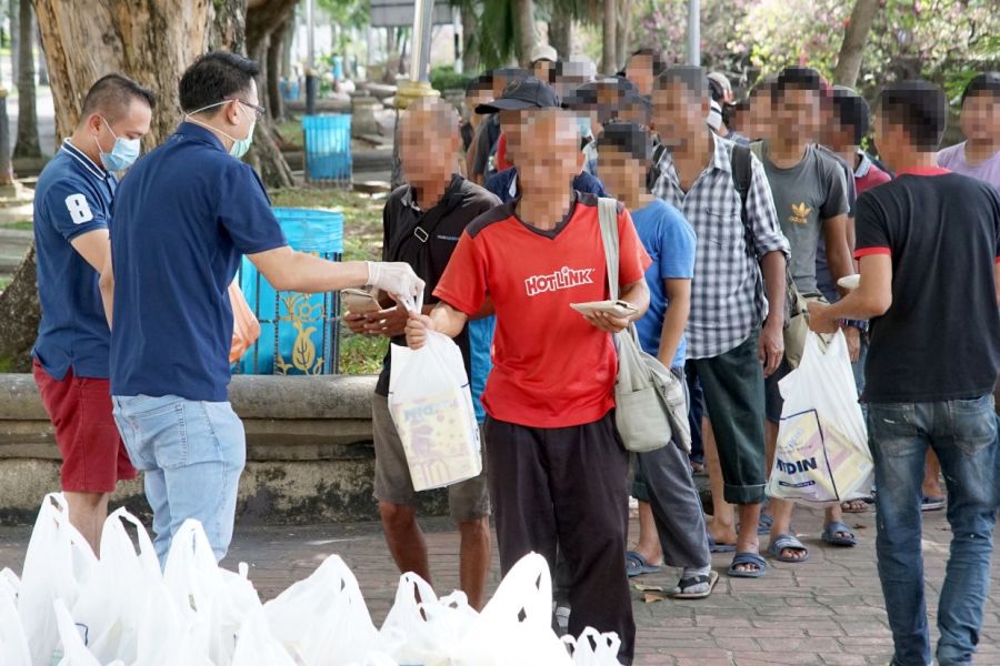 The homeless out and about in JB